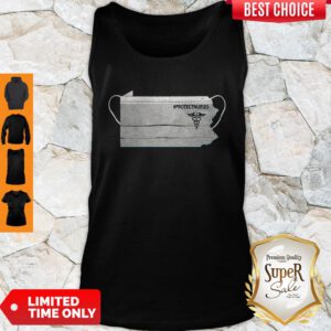 Top Pennsylvania Face Mask Protect Nurses Tank Top
