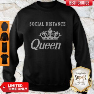 Top Social Distance Queen Bella Social Distancing Work From Home Sweatshirt