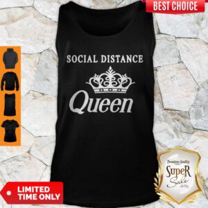 Top Social Distance Queen Bella Social Distancing Work From Home Tank Top