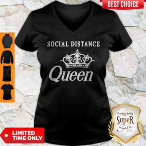 Top Social Distance Queen Bella Social Distancing Work From Home V-neck