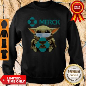 Top Star Wars Baby Yoda Mask Merck Coronavirus Sweatshirt