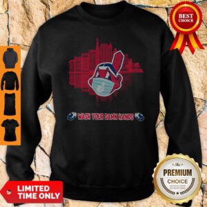 Top Wash Your Damn Hands Cleveland Indians Sweatshirt