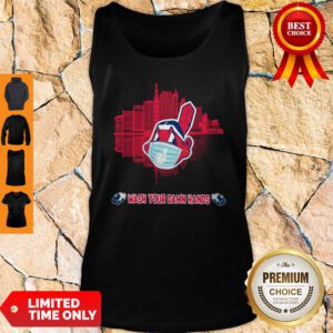 Top Wash Your Damn Hands Cleveland Indians Tank Top