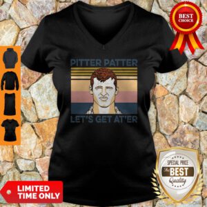 Awesome Pitter Patter Let’s Get At’er Vintage V-neck