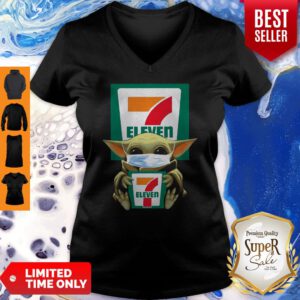 Official Baby Yoda Mask 7-Eleven Coronavirus V-neck