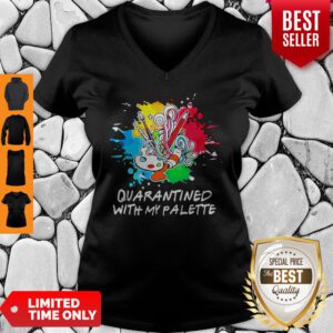 Funny Quarantined With My Palette V-neck