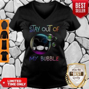 Official Mickey Mouse Stay Out Of My Bubble Coronavirus V-neck