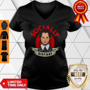 Premium Socially Distant Girl V-neck
