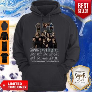 12 Years Of 2008 2020 Twilight Thank You For The Memories Signatures Hoodie