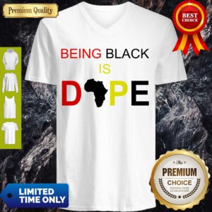 Awesome Being Black Is Dope V-neck