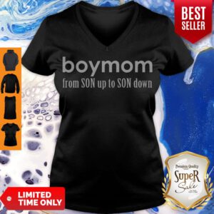 Awesome Boy Mom From Son Up To Sun Down V-neck