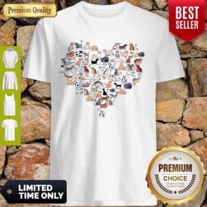 Awesome Cats In The Heart Shirt
