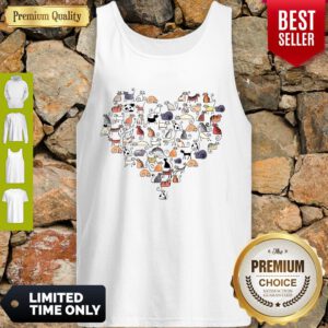 Awesome Cats In The Heart Tank Top