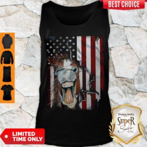 Awesome Horse Face Flag Tank Top