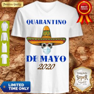Awesome Quarantino De Mayo 2020 Vintage V-neck