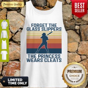 Baseball Forget The Glass Slippers This Princess Wears Cleats Vintage Tank Top