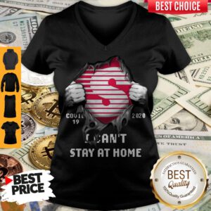 Blood inside Me Speedway Covid-19 2020 I Can't Stay At Home V-neck