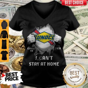 Blood inside Me Sunoco Covid-19 2020 I Can't Stay At Home V-neck