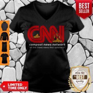CNN Compost News Network All The Fake News That Matters V-neck