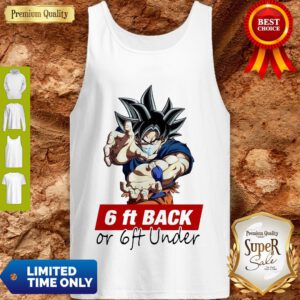 Dragon Ball Son Goku Mask 6ft Back Or 6ft Under Coronavirus Tank Top