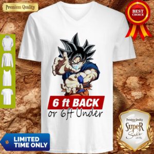 Dragon Ball Son Goku Mask 6ft Back Or 6ft Under Coronavirus V-neck