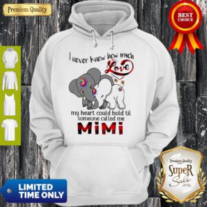Elephants I Never Knew How Much Love My Heart Could Hold Til Some One Called Me Mimi Hoodie