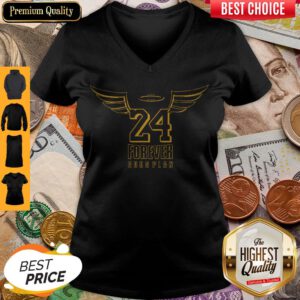 Funny 24 Forever Gods Plan V-neck