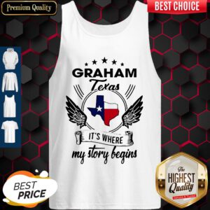Funny Graham Texas It's Where My Story Begins Map Tank Top