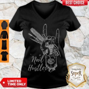 Funny Nail Hustler V-neck