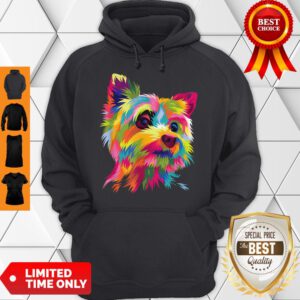 Top Yorkshire Terrier Funny Yorkie Pop Art Popart Dog Gift Hoodie