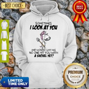 Sometimes I Look At You And Wonder Why Has No One Hit You With A Shovel Yet Hoodie