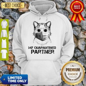 Pretty Raccoon Face Mask My Quarantined Partner Hoodie