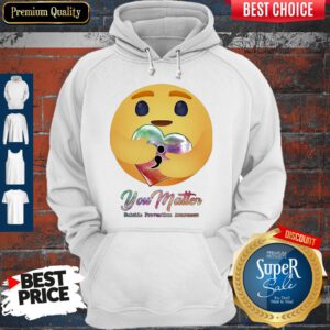 Icon Hug Heart You Matter Suicide Prevention Awareness Hoodie