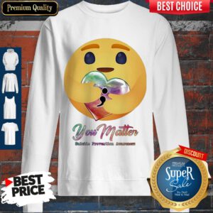 Icon Hug Heart You Matter Suicide Prevention Awareness Sweatshirt
