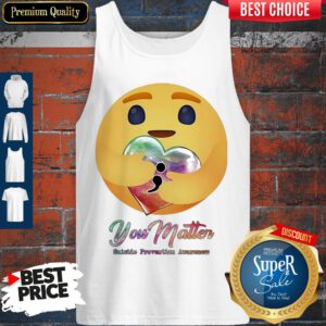 Icon Hug Heart You Matter Suicide Prevention Awareness Tank Top
