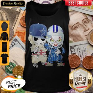 Jack Skellington And Joker Player Dallas Cowboys Football Tank Top