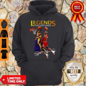 Legends The Last Dance Kobe Bryant And Michael Jordan Play Basketball Signatures Hoodie