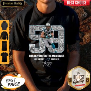 Luke Kuechly 59 Thank You For The Memories Carolina Panthers Shirt