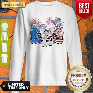 Nice Cows Happy American Independence Day Sweatshirt