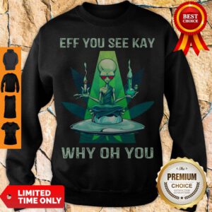 Nice Hamsterstee-Alien Yoga Weed Eff You See Kay Why Oh You Sweatshirt