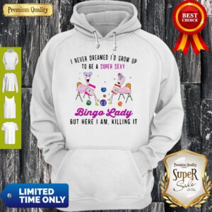 Nice I Never Dreamed I’d Grow Ip To Be A Super Sexy Bingo Lady Hoodie