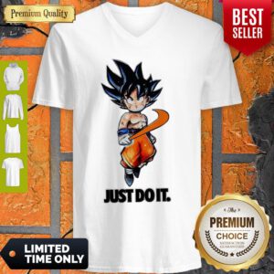 Nice Nike Songoku Just Do It V-neck