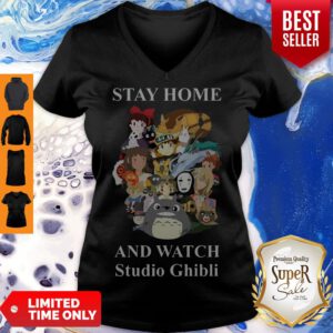Nice Stay Home And Watch Studio Ghibli V-neck