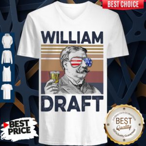Nice William Draft Drink Beer The 4th Of July Vintage V-neck