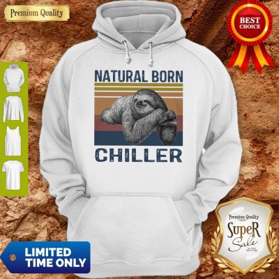 Official Sloth Natural Born Chiller Vintage Hoodie