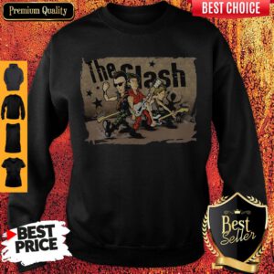 Official The Clash Band Cartoon Sweatshirt