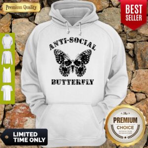Premium Anti Social Butterfly Hoodie
