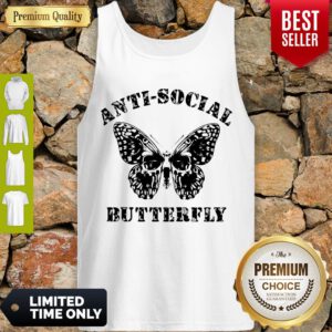 Premium Anti Social Butterfly Tank Top