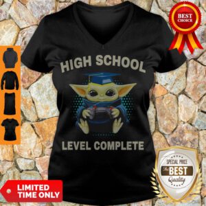 Premium Baby Yoda High School Level Complete V-neck