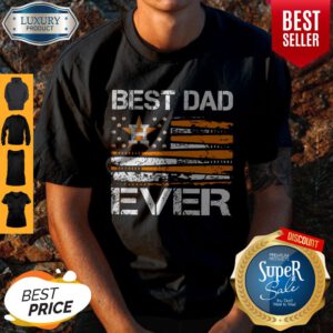 Premium Houston Astros American Flag Best Dad Ever Shirt